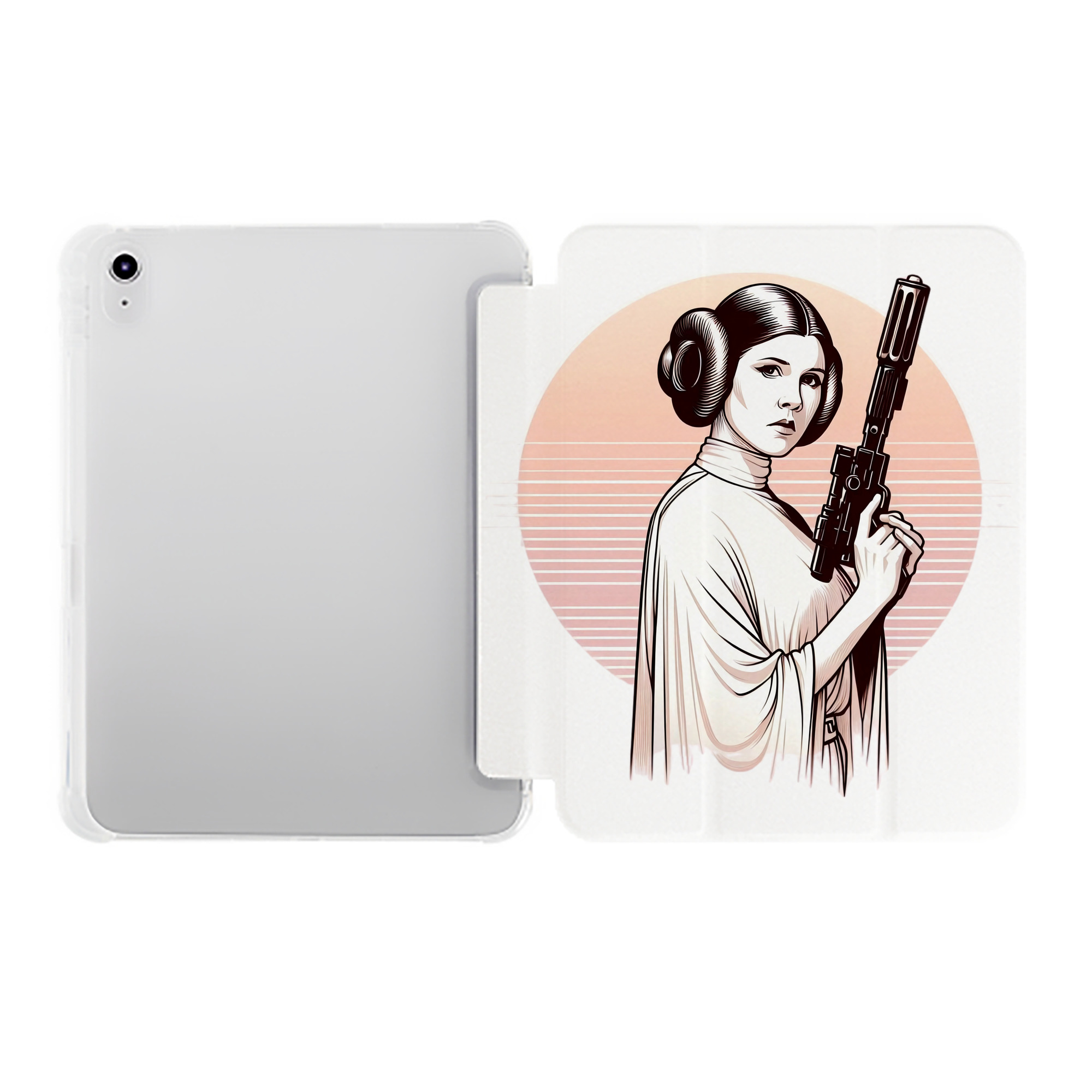 （画像用） スター・ウォーズ Star Wars IPad ケース ペン収納付き 三つ折りスタンド PUレザー×シリコン 対応機種9.5/10.5/10.9インチ